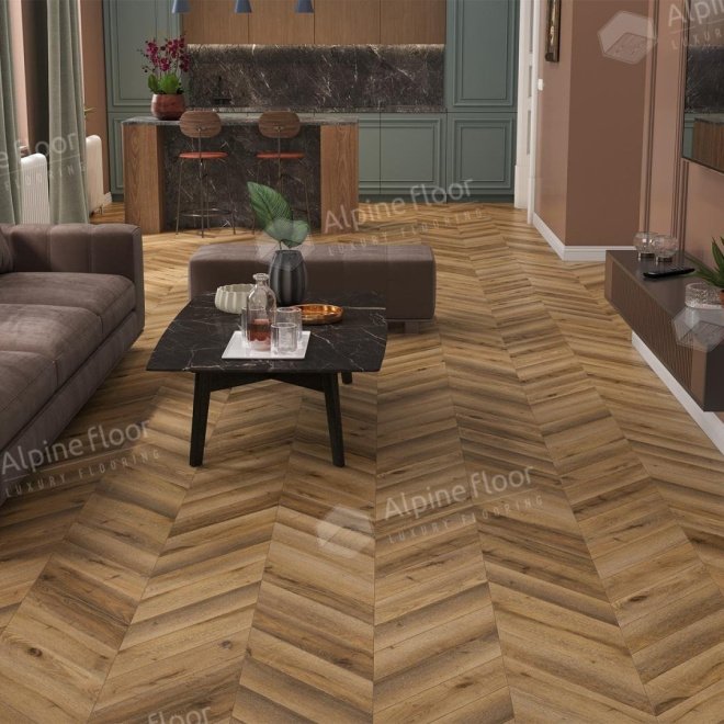 Ламинат Alpine Floor Chevron Art Chevron Art Alpine Floor Chevron Art Chevron Art LF109-04 Дуб Килиманджаро - фото 3