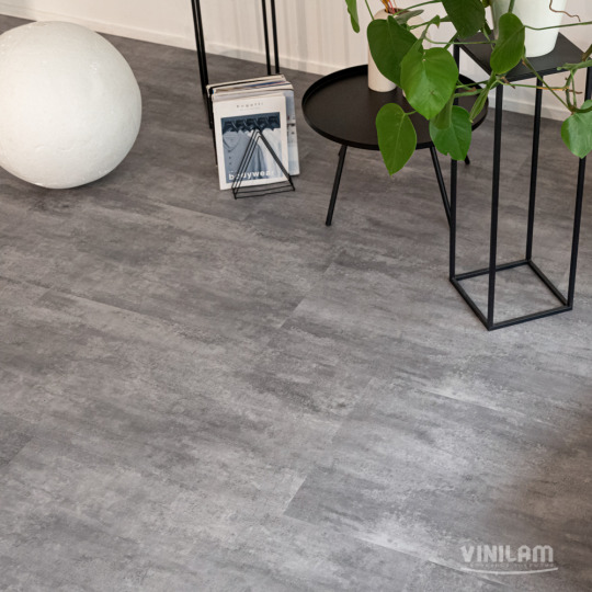 Кварц виниловый ламинат Vinilam КЕРАМО Stone Glue 71616 Цемент Серый клеевой
- фото 6
