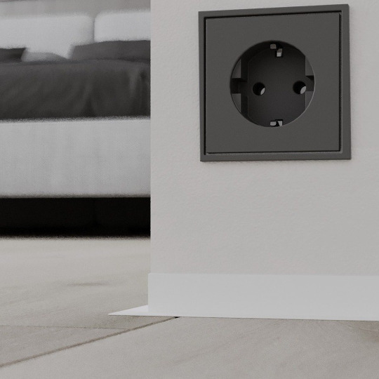 Микроплинтус Ликорн Скрытый С-05.25.4 L Белый - фото 3