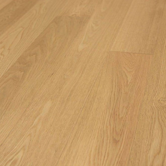 Инженерная доска Wood Bee Однополосная Дуб Select 10% блеск - фото 1