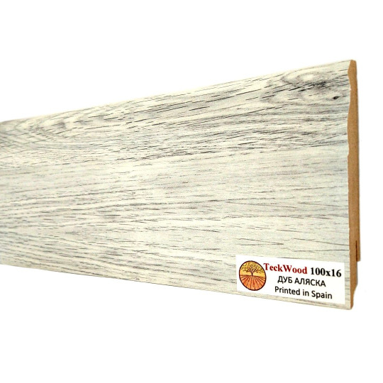Плинтус TeckWood Цветной 100х16 Дуб Аляска (Oak Alaska) - фото 2