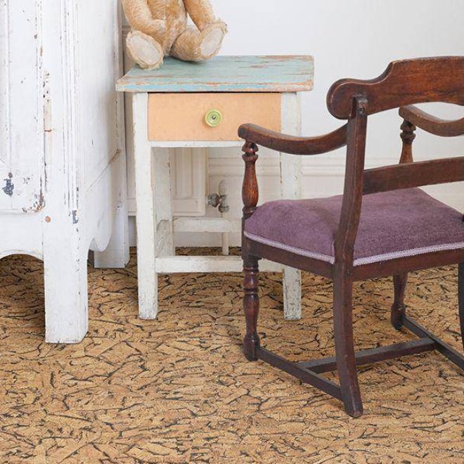 Пробковый пол Corkstyle Natural Cork Fiamma Fiamma 6x305x915 Без покрытия Клеевое - фото 1