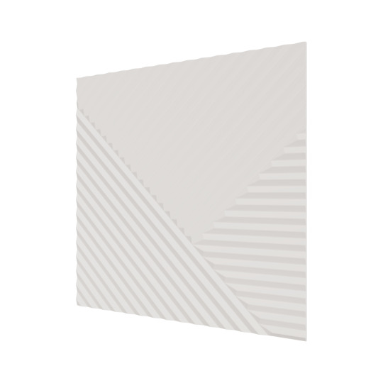 Стеновые панели Ликорн Пирамида Белая - фото 1