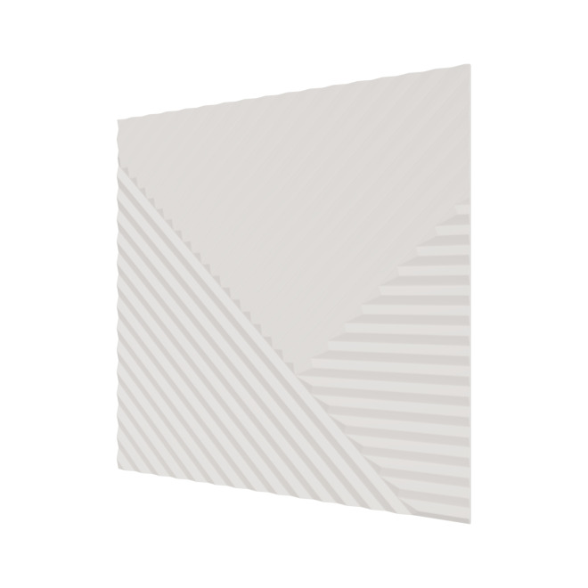 Стеновые панели Ликорн Пирамида Белая - фото 1