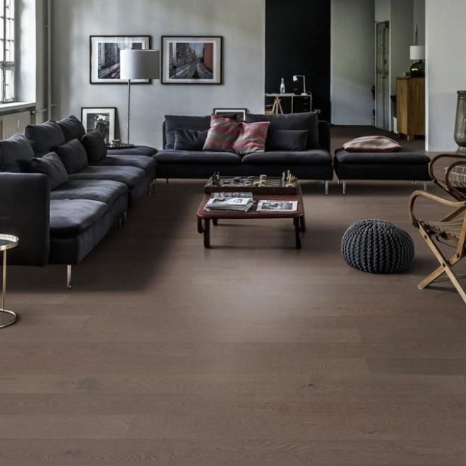 Паркетная доска Kahrs Дуб Charcoal Light Plank Kahrs - фото 3