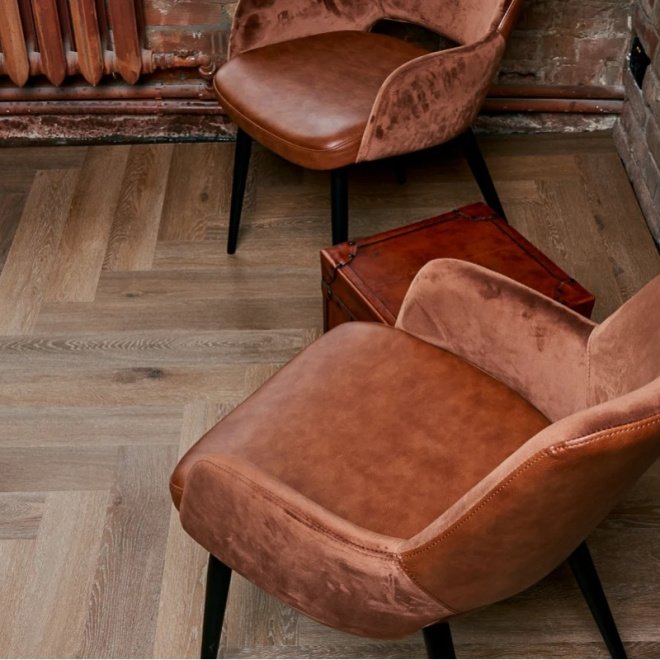 Кварц виниловый ламинат Vinilam Parquet Herringbone IS11199 Паркет Венецианский - фото 4