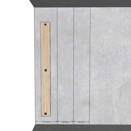 Лайтбрус Finitura Dekor 3-х сторонний шпонированный Дуб 3-х сторонний шпонированный Дуб 40х40х2800 Без покрытия - фото 14