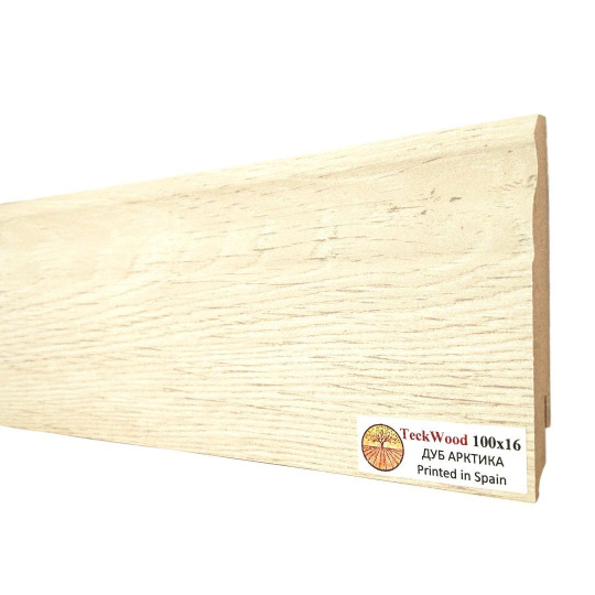 Плинтус TeckWood Цветной 100х16 Дуб Арктика (Arctic Oak) - фото 2