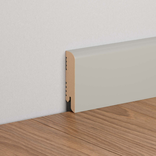 Плинтус Ликорн МДФ Цветной K-02 Серый шелк - фото 1