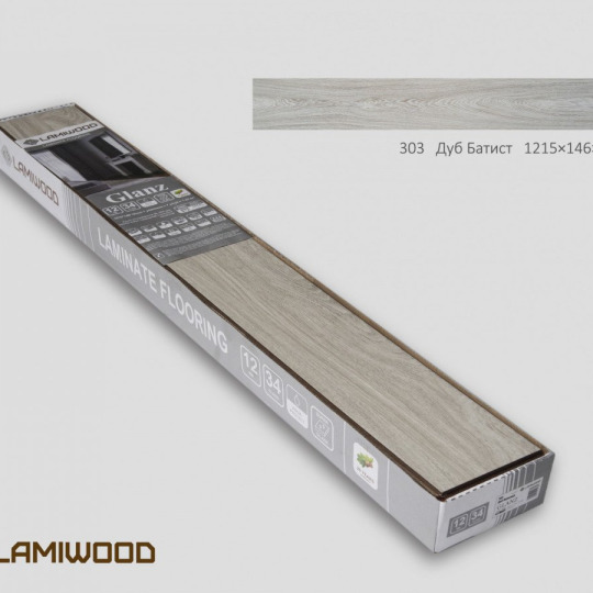 Ламинат LamiWood Глянец Глянец 303 Дуб Батист - фото 6