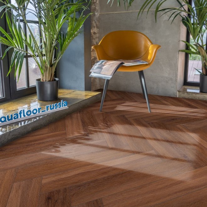 Кварц виниловый ламинат Aquafloor Parquet Glue AF2518PG - фото 3