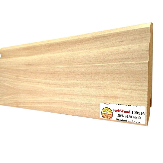 Плинтус TeckWood Цветной 100х16 Дуб беленый (White Oak) - фото 2