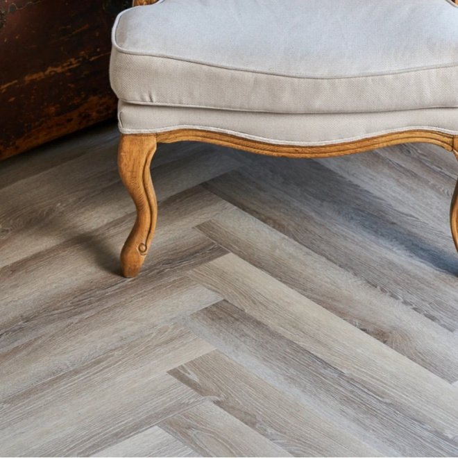 Кварц виниловый ламинат Vinilam Parquet Herringbone IS11122 Паркет Эрмитаж - фото 5