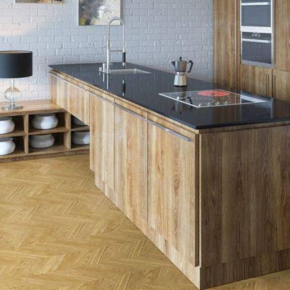 Corkstyle Chevron Gold 6x305x1230 Клеевое