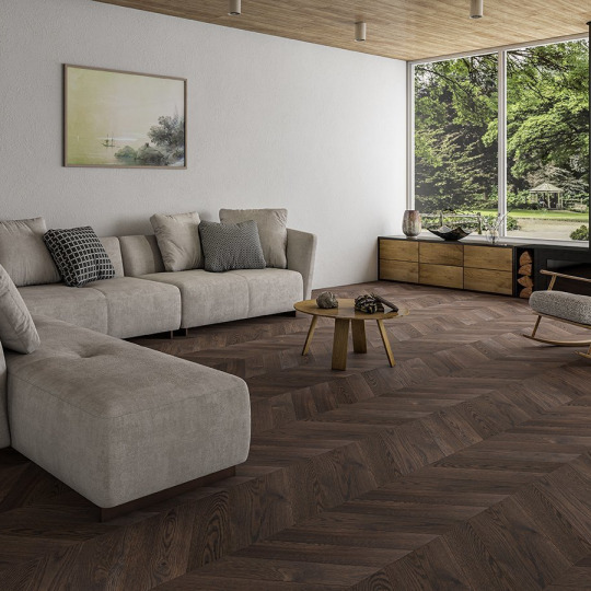 Паркет ёлка Gran Parte Французская ёлка 020 Мокачино - фото 4