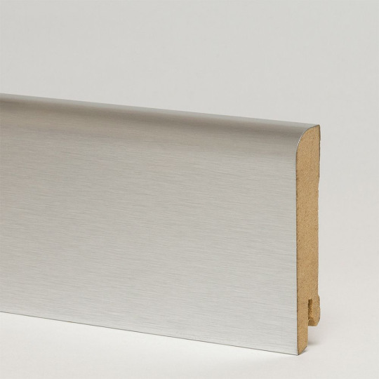 Плинтус Pedross 60х15 Алюминий светлый (фольгированный) - фото 1