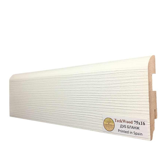 Плинтус TeckWood Цветной 75x16 Дуб Бланж - фото 1
