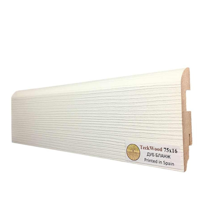 Плинтус TeckWood Цветной 75x16 Дуб Бланж - фото 1