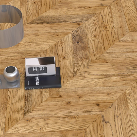 Паркет ёлка Gran Parte Французская ёлка 009 Табако Табако 15х110х460 - фото 3