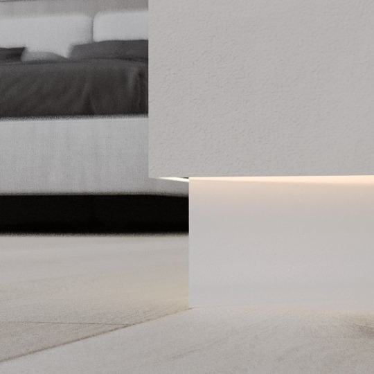 Плинтус Ликорн Скрытый С-02.2.1 Серебристый блестящий - фото 4