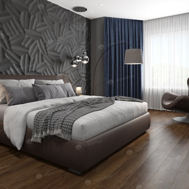 Кварц виниловый ламинат Alpine Floor Premium XL ECO 7-18 Дуб Шоколадный

8 мм - фото 2