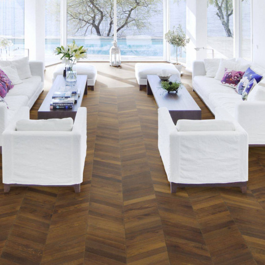 Паркет ёлка Kahrs Kahrs Шеврон темно-коричневый (DARK BROWN) - фото 2