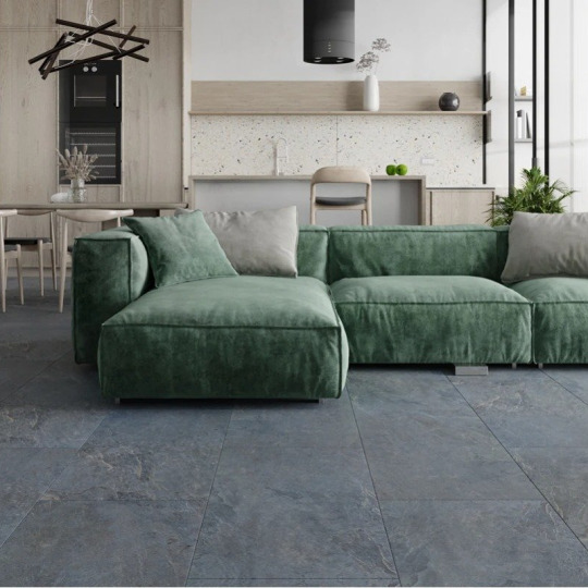 Кварц виниловый ламинат Vinilam КЕРАМО Stone 91907 Мальтийский Базальт
- фото 4