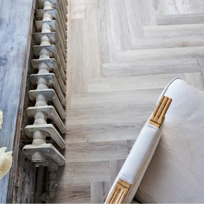 Кварц виниловый ламинат Vinilam Parquet Herringbone Glue GD11122 Паркет Эрмитаж клеевой - фото 8
