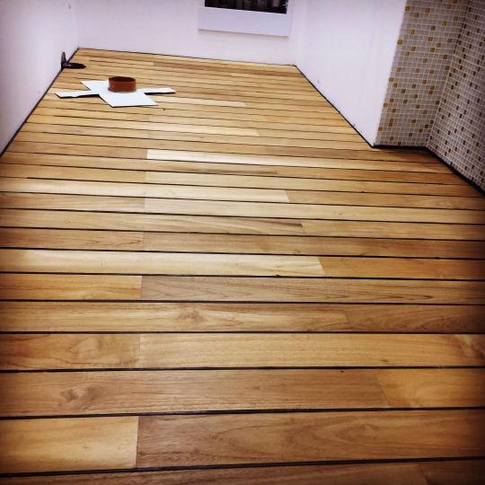 Паркет для ванной Тик с герметиком - фото 4