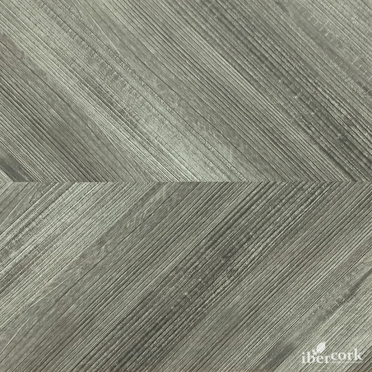 Пробковый пол Ibercork Шеврон Грис - фото 1