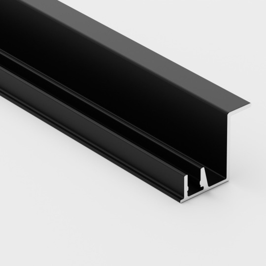 Плинтус Ликорн Скрытый С-12.2.3 Для подсветки Чёрный - фото 2