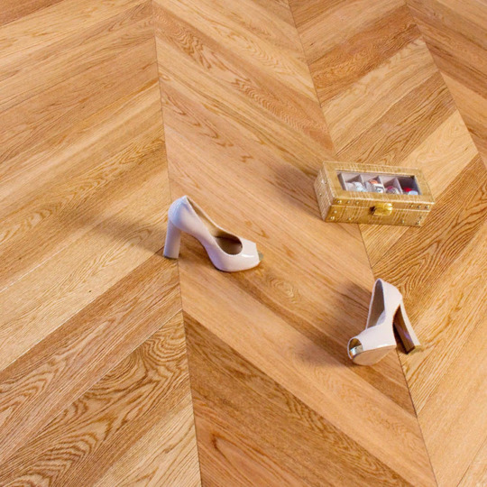 Паркет ёлка Marco Ferutti Louvre Дуб Natural АВC, браш - фото 2