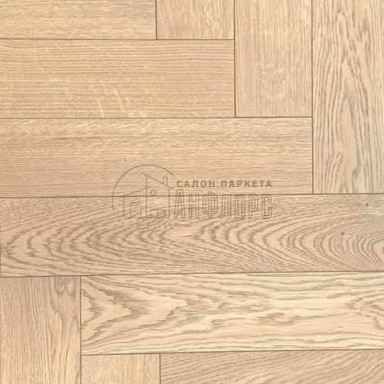 Паркет ёлка Brinel Английская ёлка Дуб Soprano Дуб Soprano 15х100х500 Рустик - фото 1