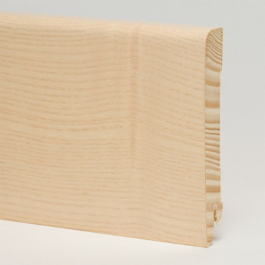 Плинтус Pedross 95x15 шпонированный - Ясень белёный - фото 1