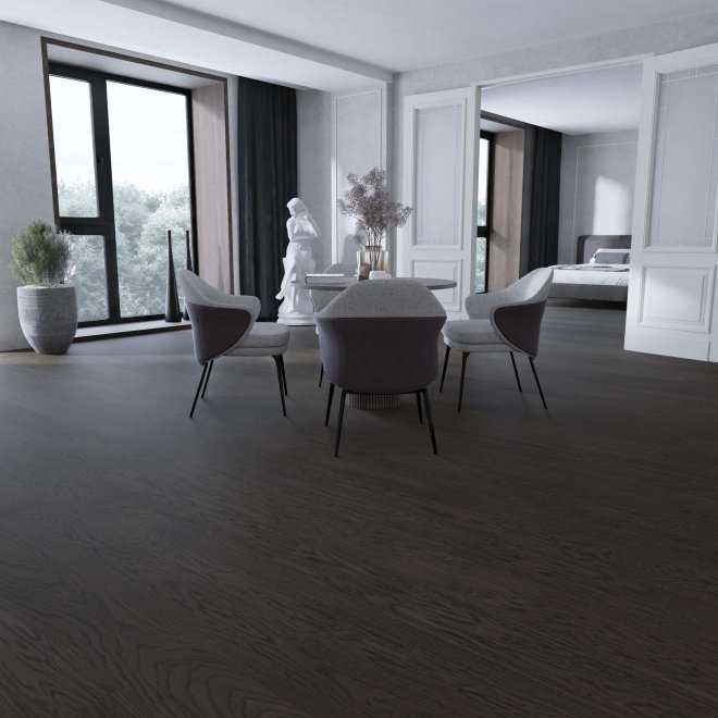 Паркетная доска Esta Parket Nova 16051 Oak Nova Eco Elite Lava Grey - фото 2