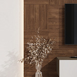 Стеновые панели Ликорн Круги Орех темный - 1