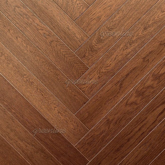 Паркет ёлка Greenline  141 Дуб Майорка английская 141 Дуб Майорка 15х125х520 - фото 2