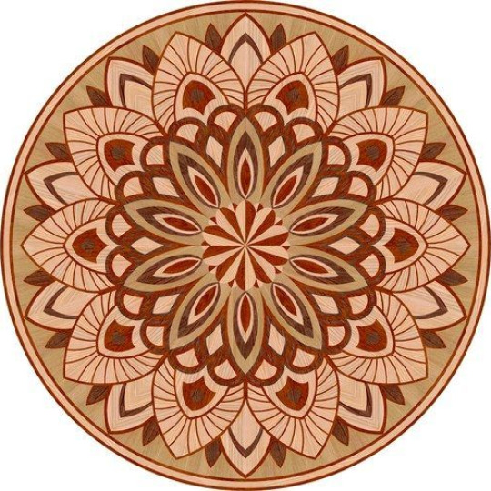 Художественный паркет Художественный паркет  Художественный паркет Р-062 (дуб радиал, мербау, орех. ясень) - фото 1