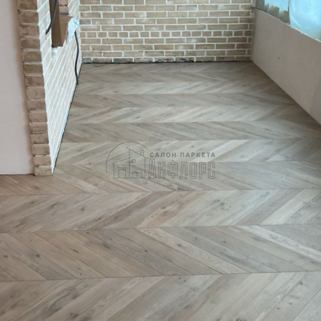 Инженерная доска Brinel Французская ёлка Дуб Drive Дуб Drive 15х100х600 Классик - фото 2