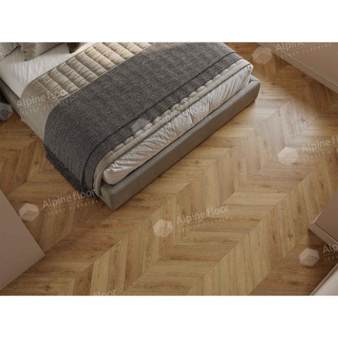 Кварц виниловый ламинат Alpine Floor Chevron Alpine ECO 18-15 MC Дуб Буна

5 мм - фото 3