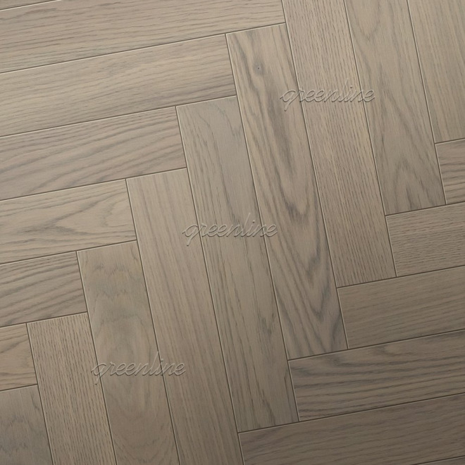 Паркет ёлка Greenline  821 Дуб Спектр английская 821 Дуб Спектр английская 15х110х600 - фото 1