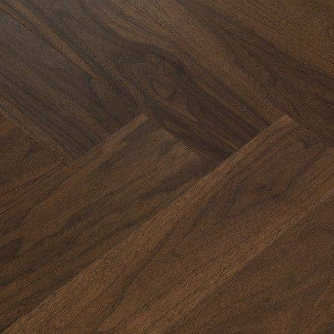 Паркетная доска Par-Ky Swing Ёлочка SWXB203 Smoked Walnut - фото 1