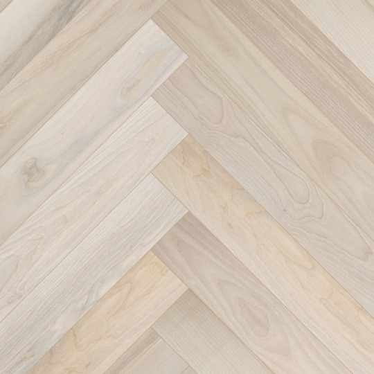 Паркет ёлка Esta Parket Herringbone 24021 Ash HB Elegant Frost Ivory Pores - фото 1