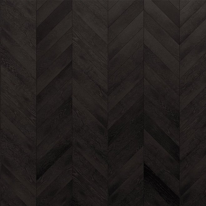 Паркет ёлка Gran Parte Французская ёлка 024 Антрацит Антрацит 15х110х460 - фото 2