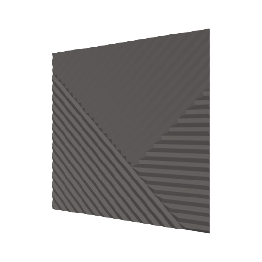 Стеновые панели Ликорн Пирамида Графит - фото 1