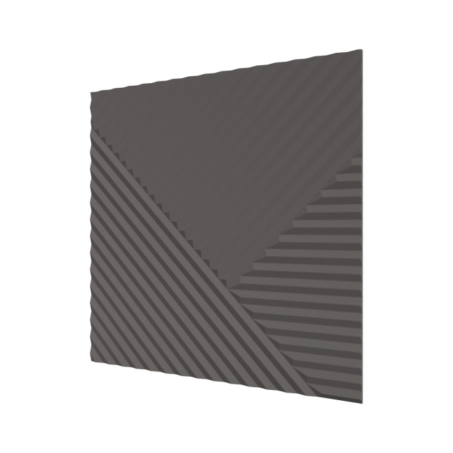 Стеновые панели Ликорн Пирамида Графит - фото 1
