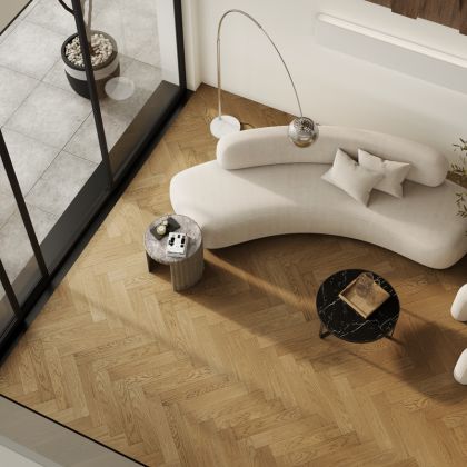 Кварц виниловый ламинат Quartz Parquet Английская ёлка 33-410 Дуб Рустикальный - Фото 2