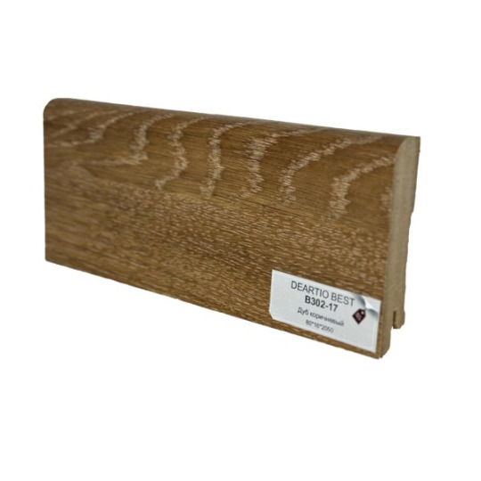 Плинтус DeArtio В302-17 Дуб коричневый от 16 мм  - фото 1