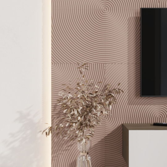 Стеновые панели  Круги Лиловая - фото 2