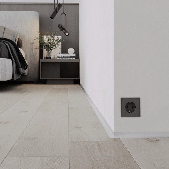 Микроплинтус Ликорн Скрытый С-05.25.2 L Серебристый - фото 2